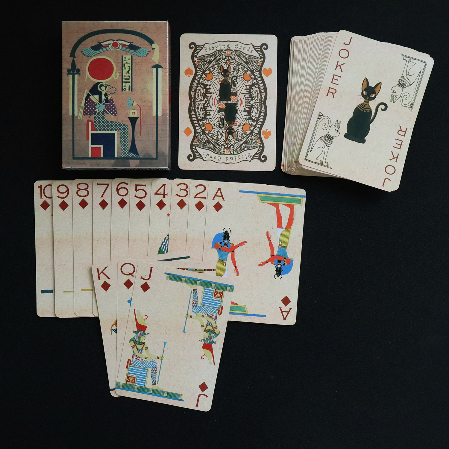 Board Game Vantage - Ancient Egypt Gods Cat Playing Cards