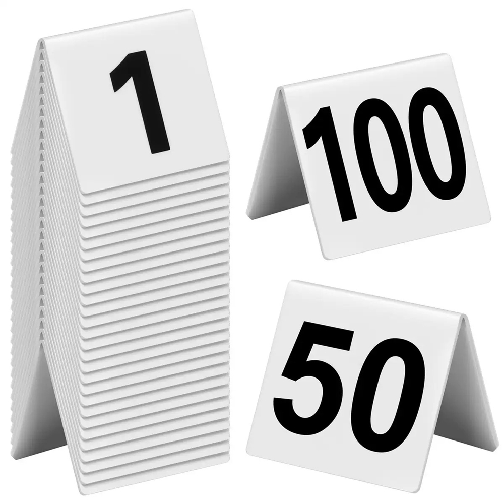 Board Game Cafe - 10Pcs V Shaped Acrylic Table Numbers