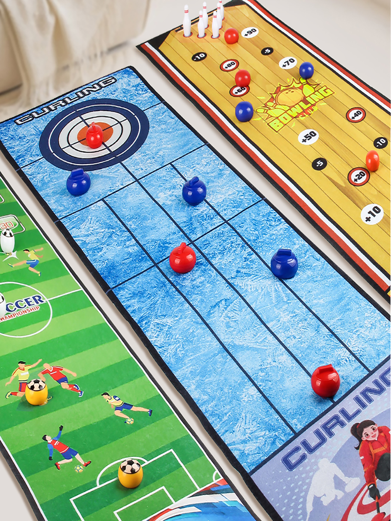 Board Game Night - Kids Board Games, Tabletop Curling Strategy