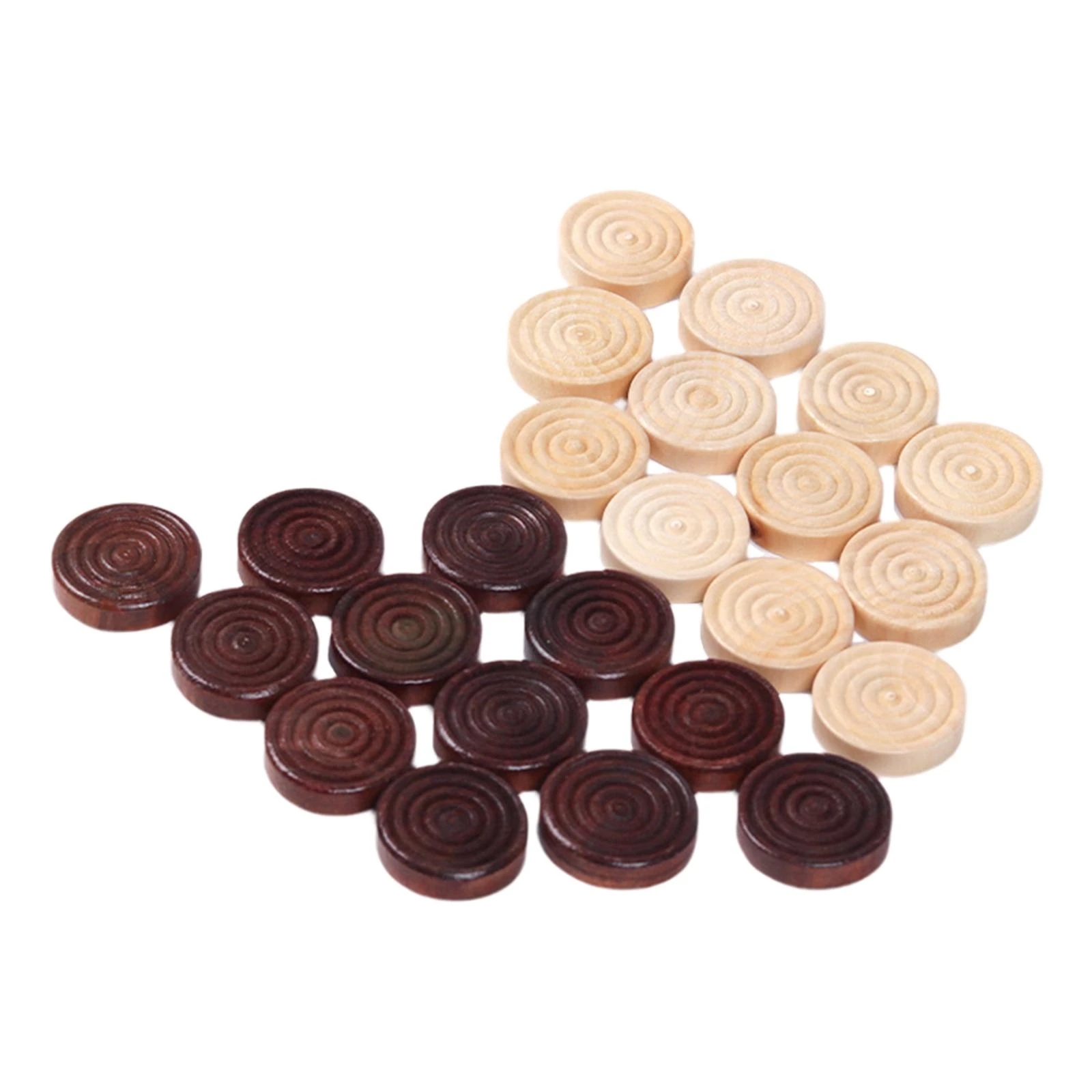 30Pcs/set Wooden Round Checker - Board Game Vantage ulasan dan harga