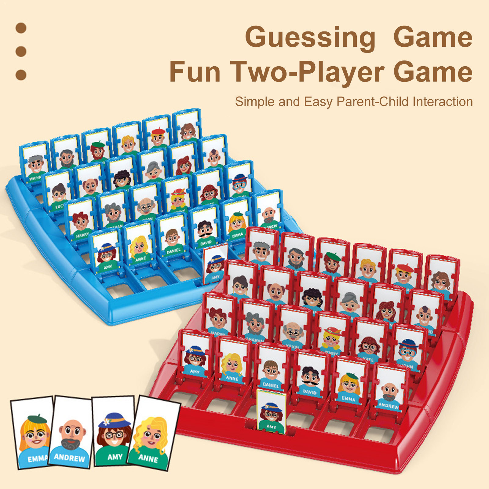 Two-Player Educational Toy Int - Board Game Guess Who ulasan dan harga