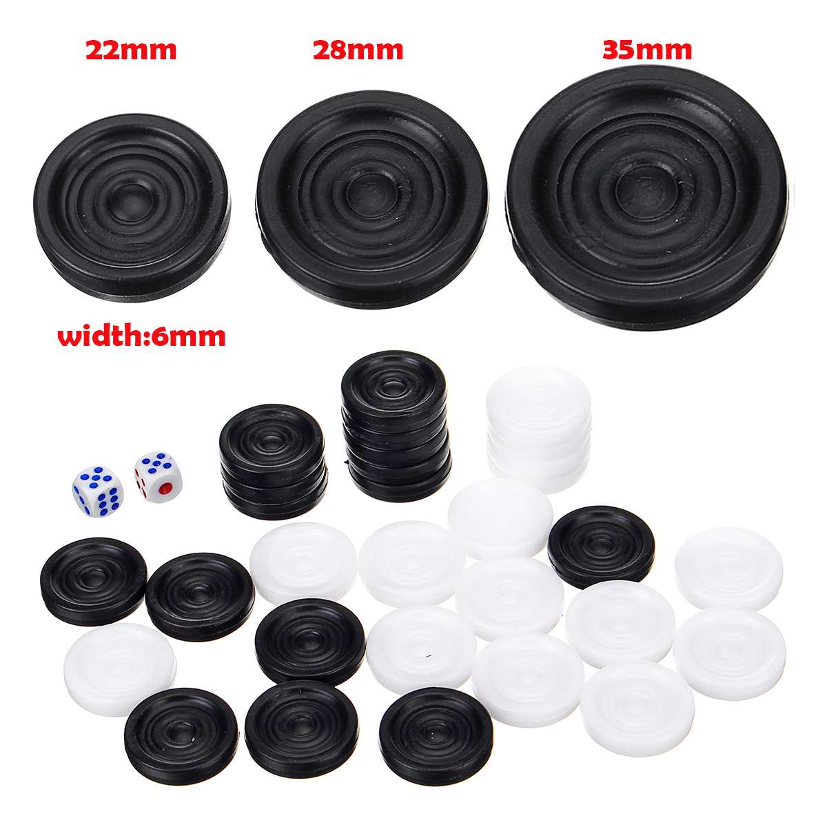 32 PCS Backgammon Chess Piece  - Board Game Vantage ulasan dan harga