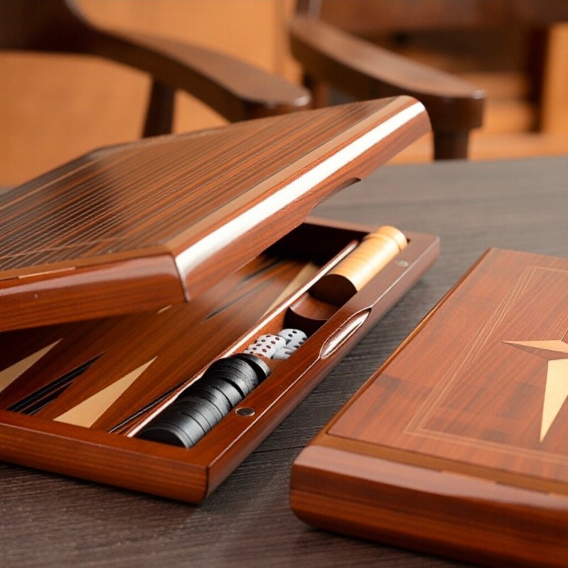 Solid Wood Backgammon 11-19 In - Board Game Vantage ulasan dan harga