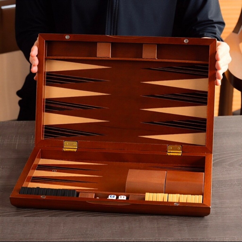 Solid Wood Backgammon 11-19 In - Board Game Vantage ulasan dan harga