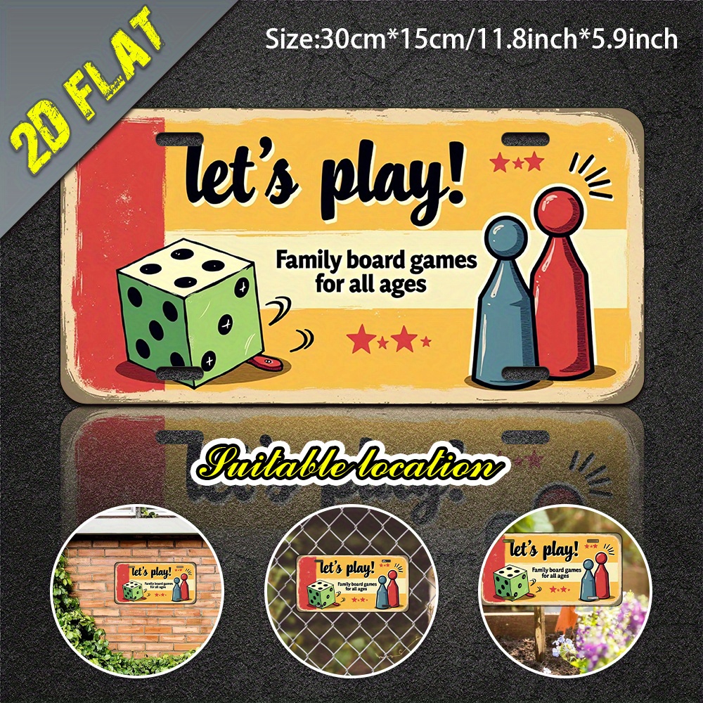 2D Flat, 1pc Aluminum Metal Si - Board Game Cafe ulasan dan harga