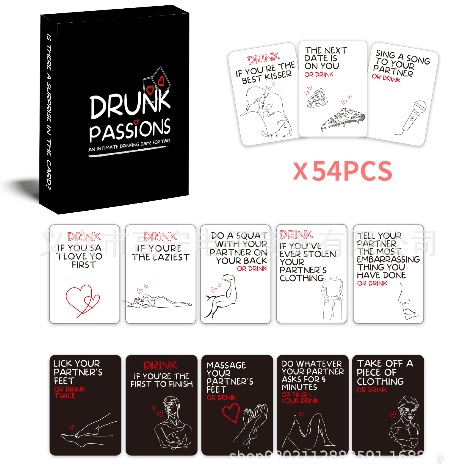 Drunk Passions Lovers Couples  - Board Game Night ulasan dan harga