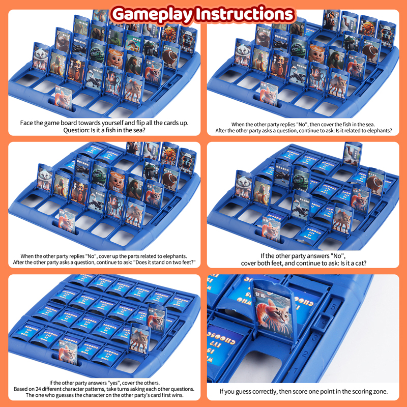 Guess Who I Am Italian Brainro - Board Game Guess Who ulasan dan harga