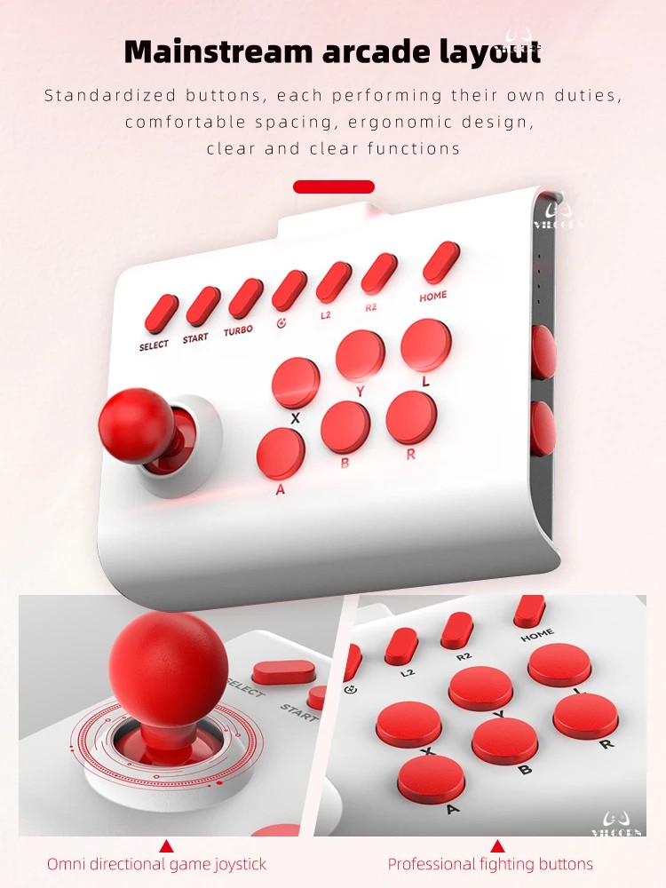Arcade Joystick Wireless Gamin - Board Game Pc ulasan dan harga