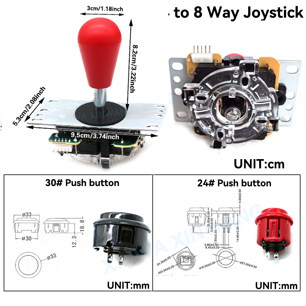 Arcade Joystick Copy SANWA Gam - Board Game Maker ulasan dan harga