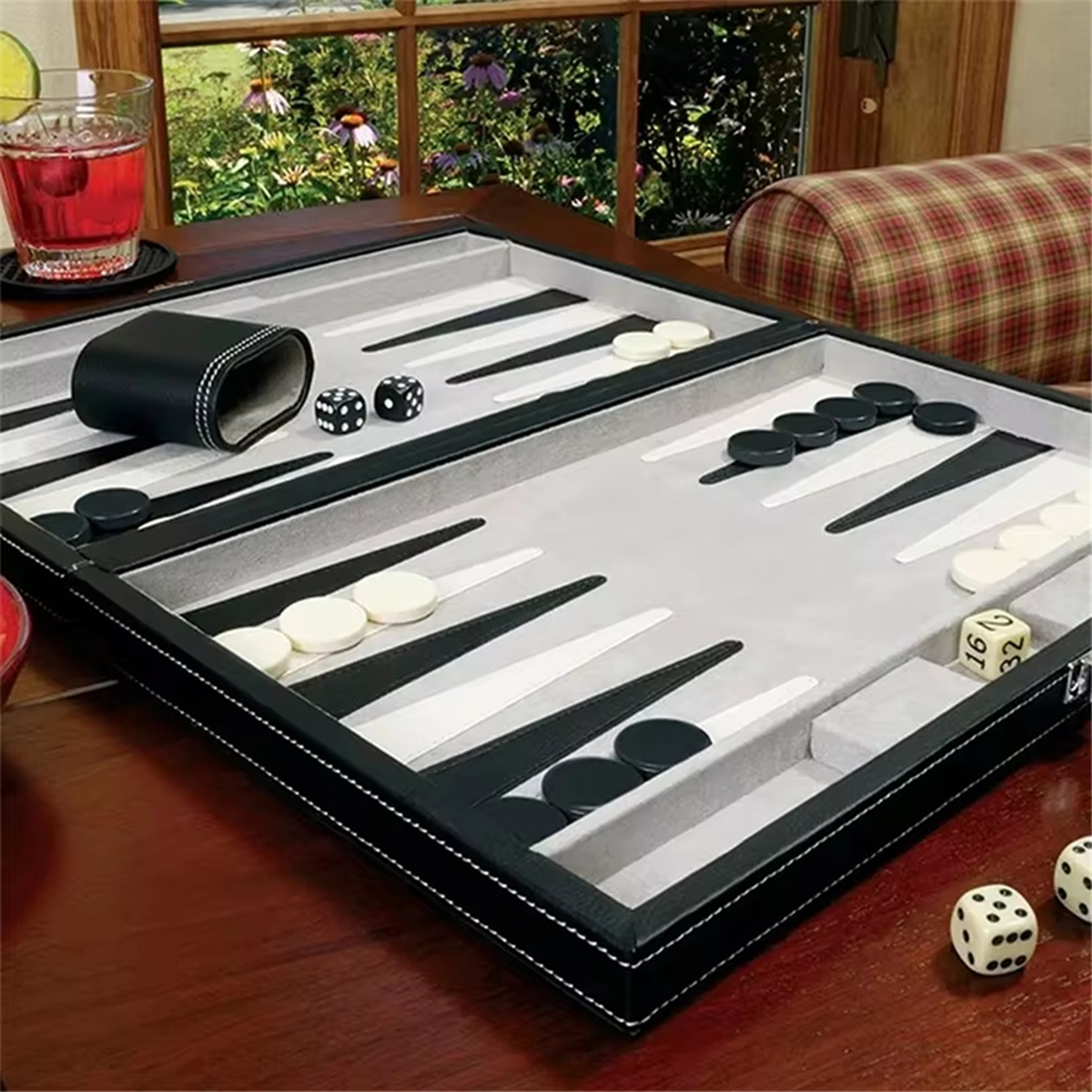 Classic Board Game with Leathe - Board Game Vantage ulasan dan harga