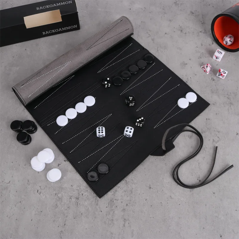 Roll Up Backgammon Sets Portab - Board Game Vantage ulasan dan harga